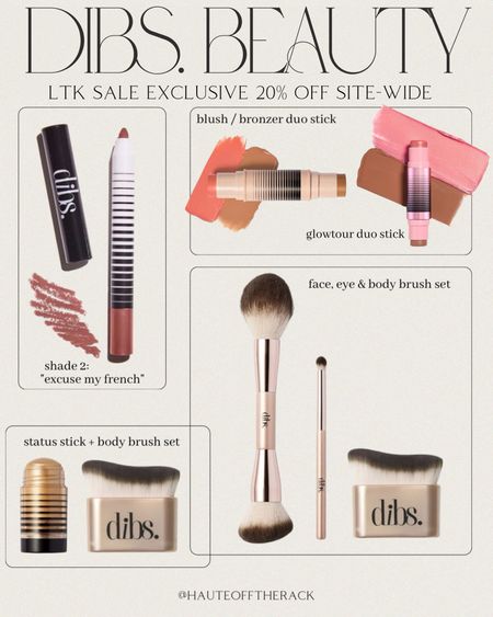 LTK sale exclusive Take 20% off DIBS beauty just copy the code below!

#beauty #dibs #makeup #bronzer #blush #creambronzer #makeupbrush #lipstick #salealert

#LTKGiftGuide #LTKsalealert #LTKbeauty