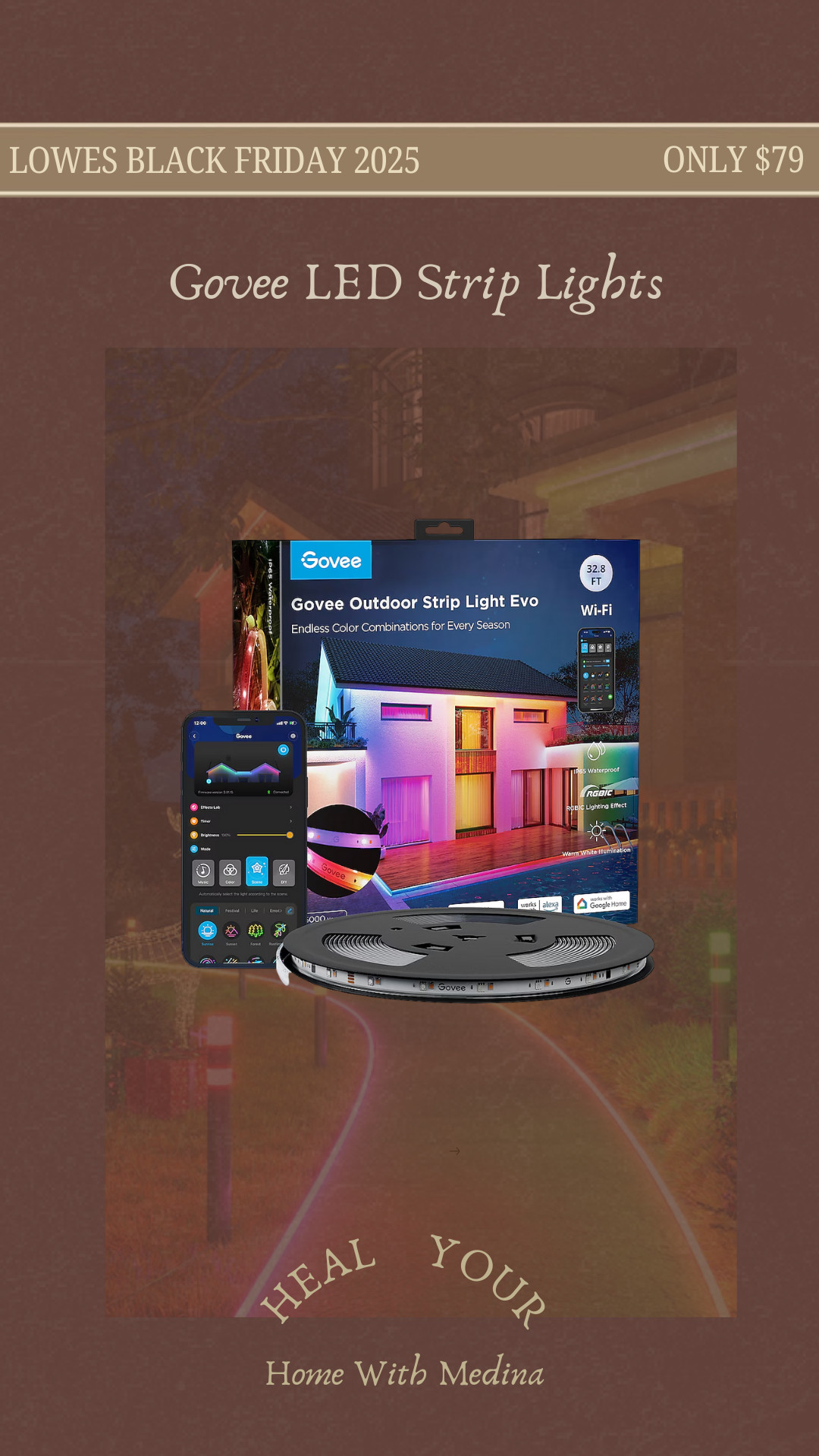 Save $155 on holiday LED strip lights by Govee! 

 #LTKHoliday #LTKSeasonal #LTKSaleAlert