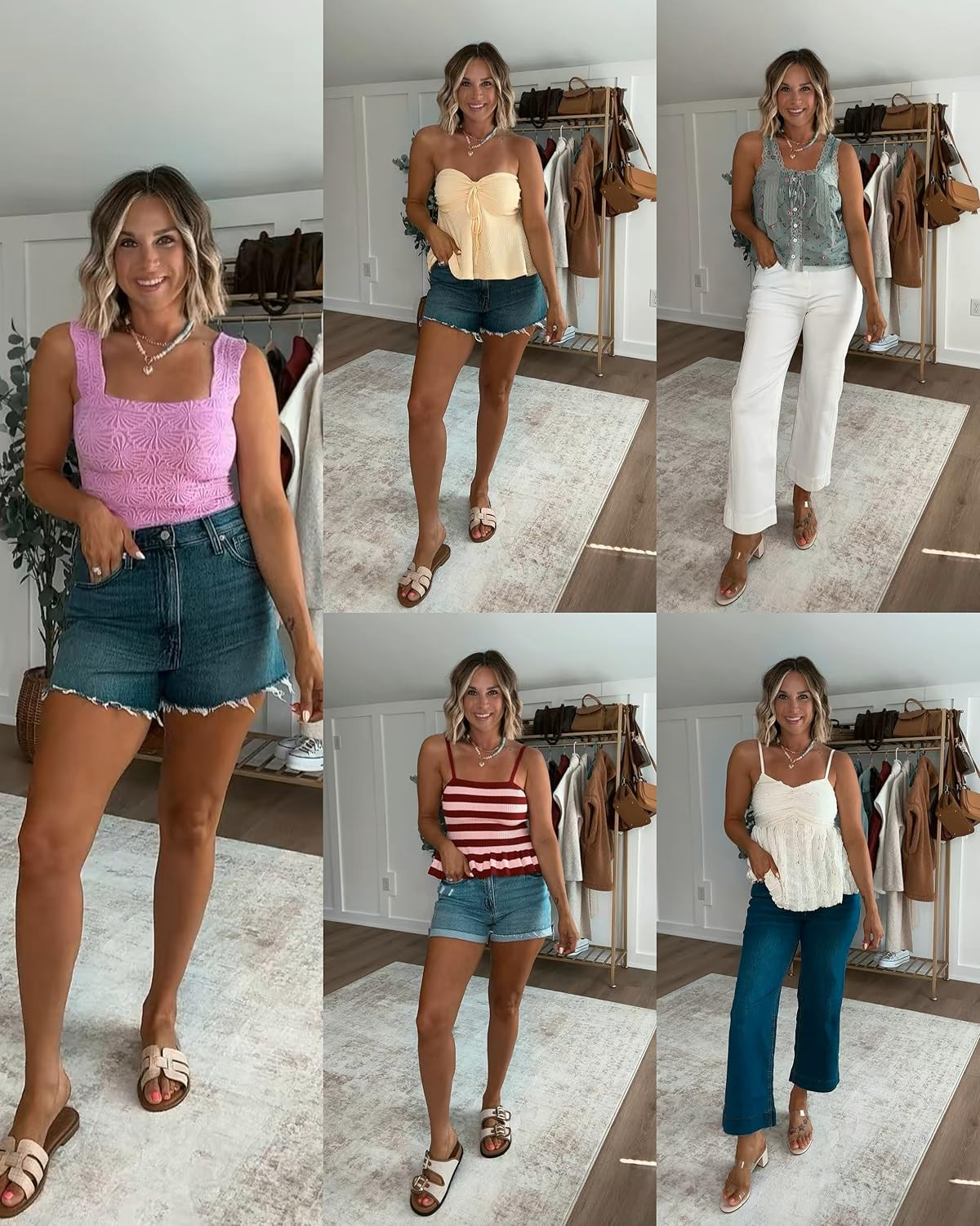 The perfect summer tops! I’m 5’6 139lbs size small in all tops, size 29 in shorts & size 6 (M) in bottoms 

 #LTKmomlife #LTKSeasonal #LTKTravel