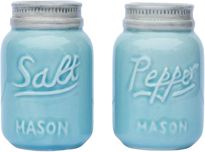 Vintage Mason Jar Salt & Pepper Shakers by Comfify - Adorable Decorative Mason Jar Décor for Vin... | Amazon (US)
