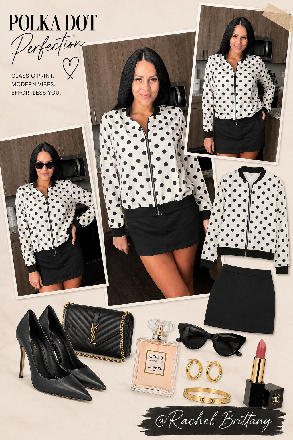Classic print with modern vibes. Effortlessly stylish in this polka dot jacket and skirt. #FashionForward
 

 #LTKootd #LTKvlog #LTKU