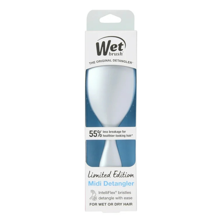 Wet Brush Luxe Puffer Midi Detangler Hair Brush, Silver Ombré, 1 Count | Walmart (US)