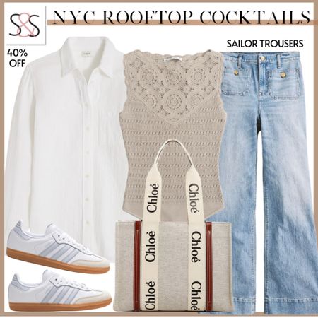 A button-down shirt with a body suit is the perfect spring outfit for so many events. Dress it up with a nice sandal or down with these Adidas sneakers!

#LTKSeasonal #LTKover40 #LTKstyletip