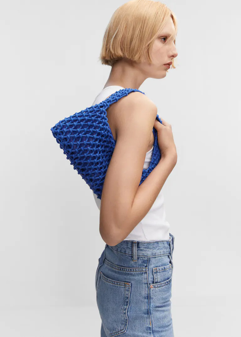 Crochet shoulder bag | MANGO (US)