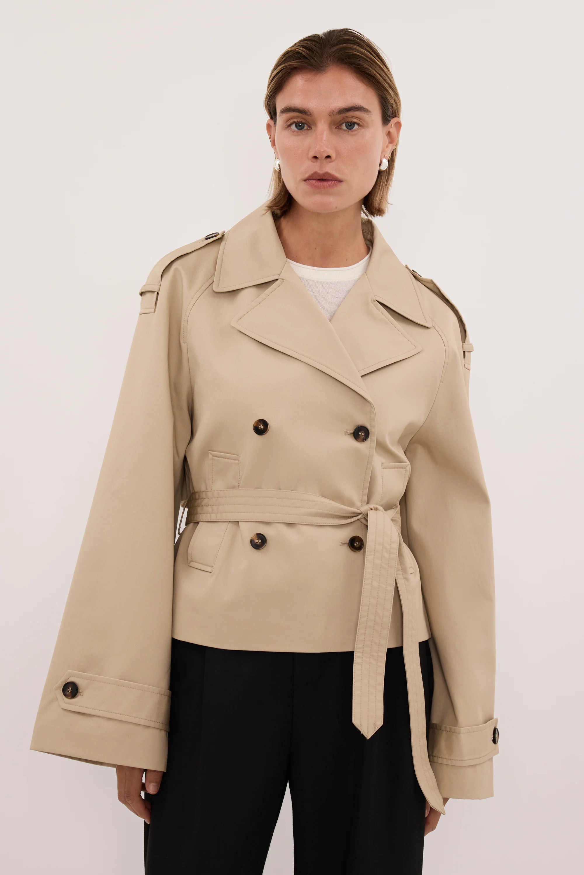 GABRIEL NATURAL CROPPED TRENCH | DISSH
