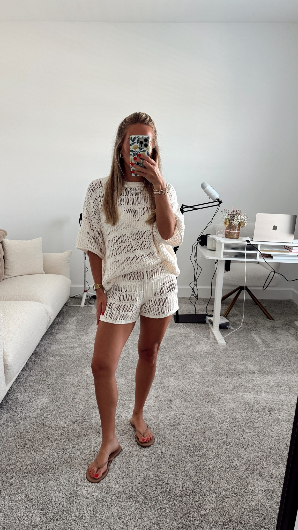 Aerie Sale - everything is 30-70% off! Crochet set of my dreams! Wearing size small in top & shorts

Crochet set, crochet coverup, Memorial Day outfit, summer outfit, summer style, MDW, white outfit, swim coverup, neutral outfit, all white fit, summer sweater, aerie sale, weekend fit, beach look, pool party fit 

#LTKSummerEdit #LTKSaleAlert