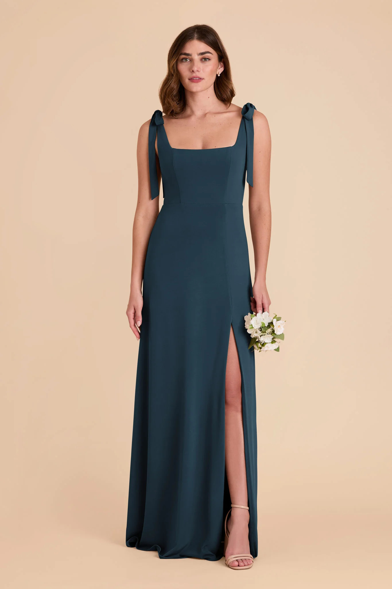 Dark Teal Bridesmaid Dress Luxe Knit Size 0X Birdy Grey Alex | Birdy Grey