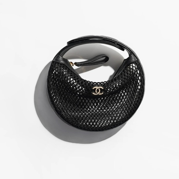 Chanel Black Mesh Shoulder Bag | Poshmark