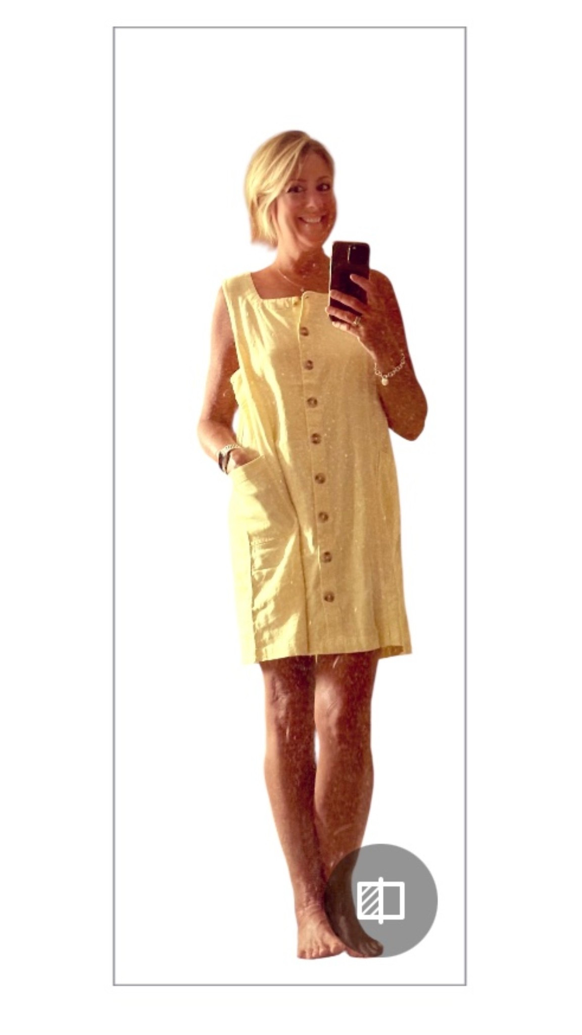The newest color of the season in a linen button down dress !   
This dress flatters everyone and I love the pale shade of yellow . 
It buttons all the way down the front and has two pockets ( one on each side ) 
So comfortable and breathable to wear on these hotter than hot days !  
Perfect for beach , shopping , lunch or dinner !  

Dress @fatface

#buttercream
#linen
#buttondown
#minidress
#beachwear
#breathable
#fatface
#fashionablesixties
#summer


#LTKcanada #LTKtravel #LTKsummer