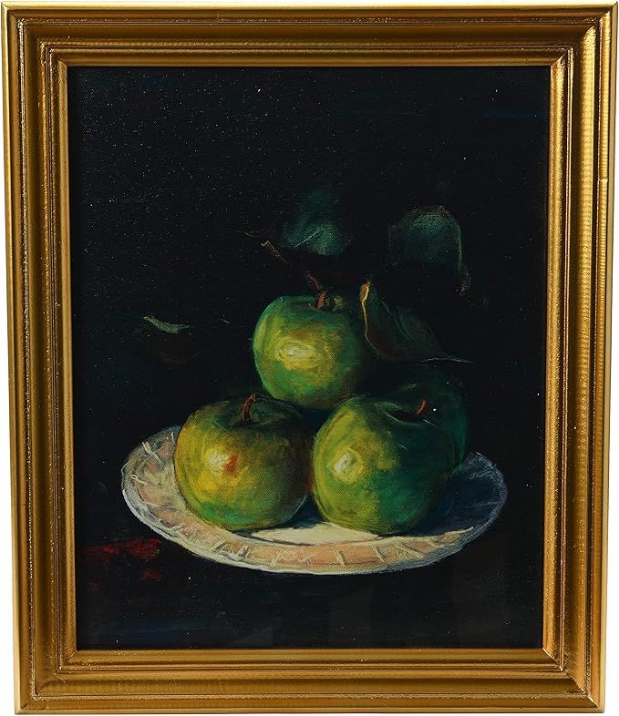 Creative Co-Op Vintage Reproduction Apple Still Life Print with Solid Wood Frame | Amazon (US)