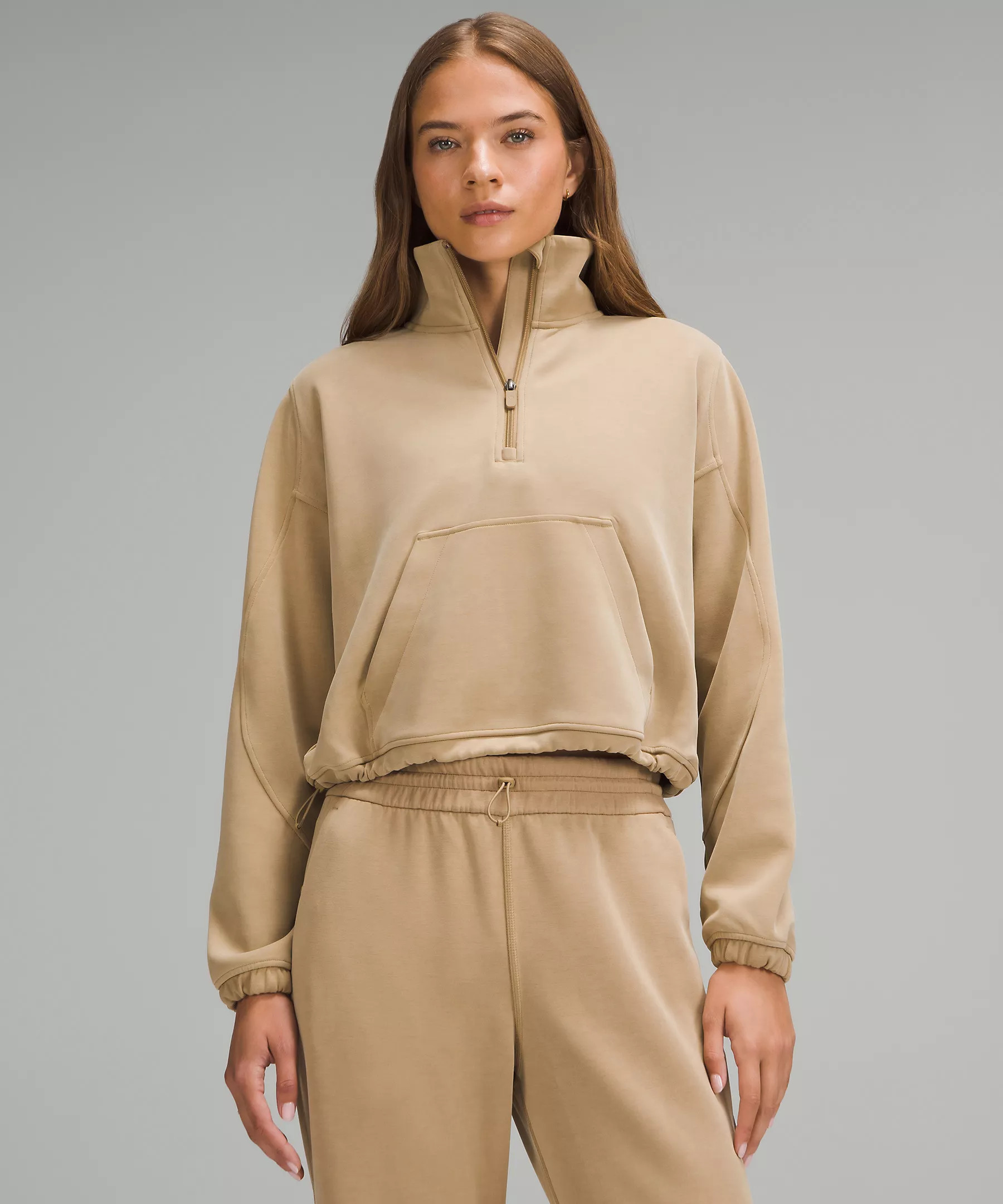 Brushed Softstreme Half Zip | Women's Hoodies & Sweatshirts | lululemon | Lululemon (US)