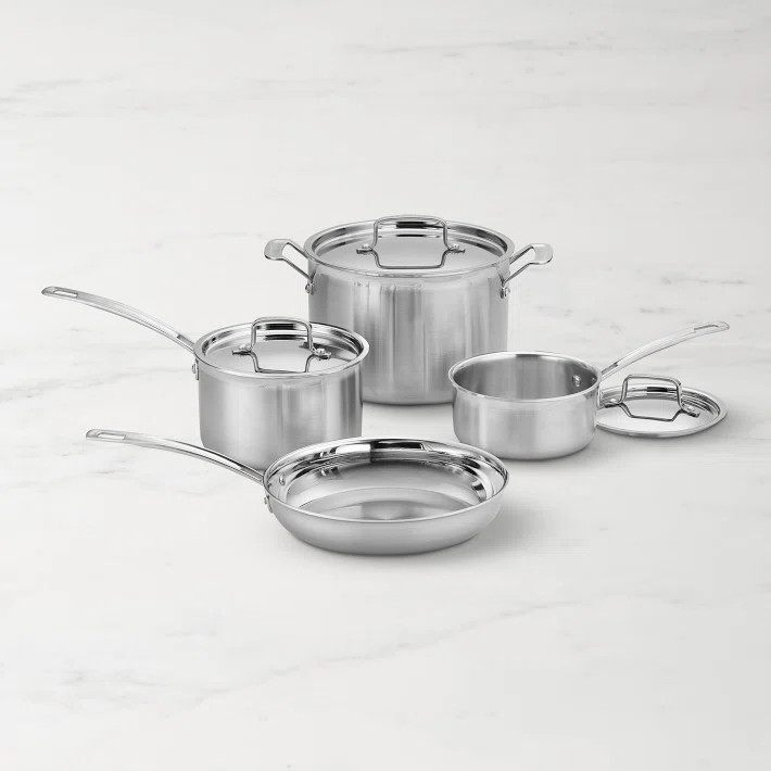 Cuisinart MultiClad Pro 7 Piece Cookware Set | Wayfair North America