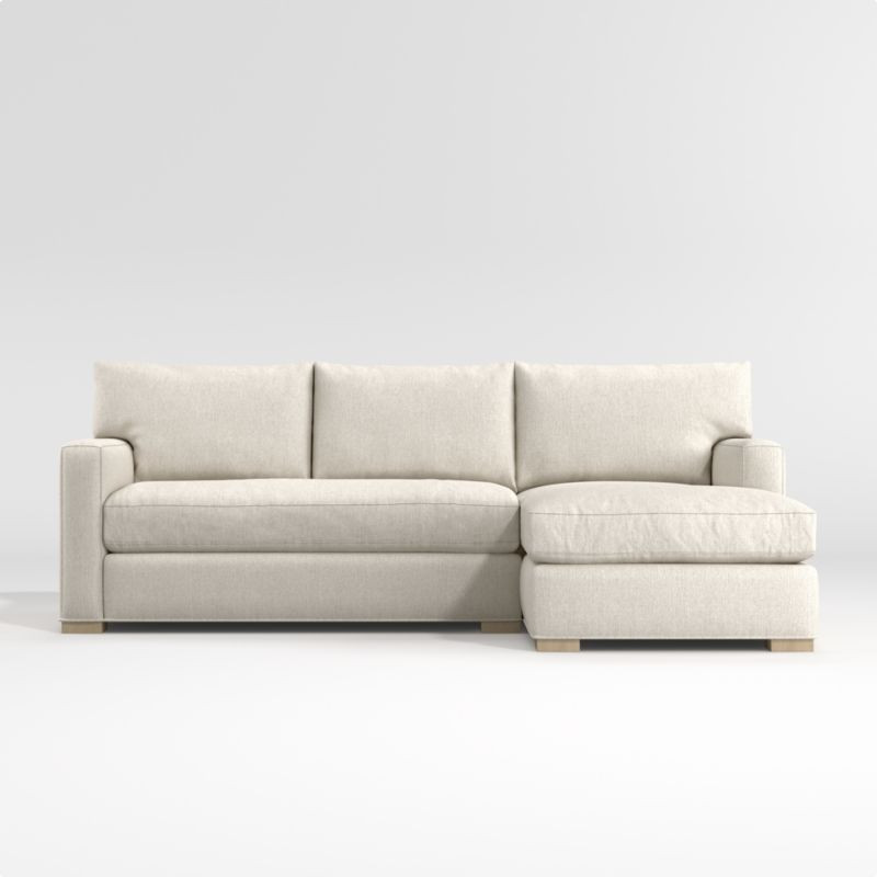 Axis Bench 2-Piece Sectional Sofa | Crate and Barrel | Crate & Barrel