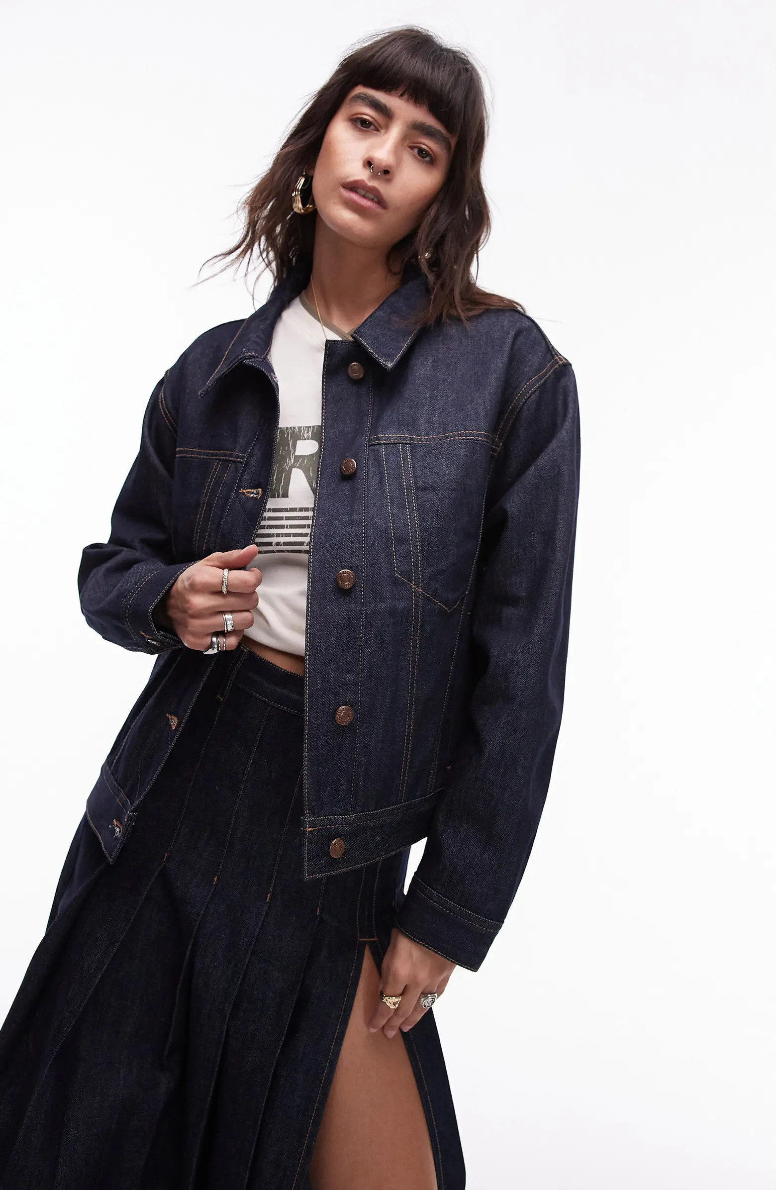 Topshop Boxy Denim Trucker Jacket | Nordstrom | Nordstrom