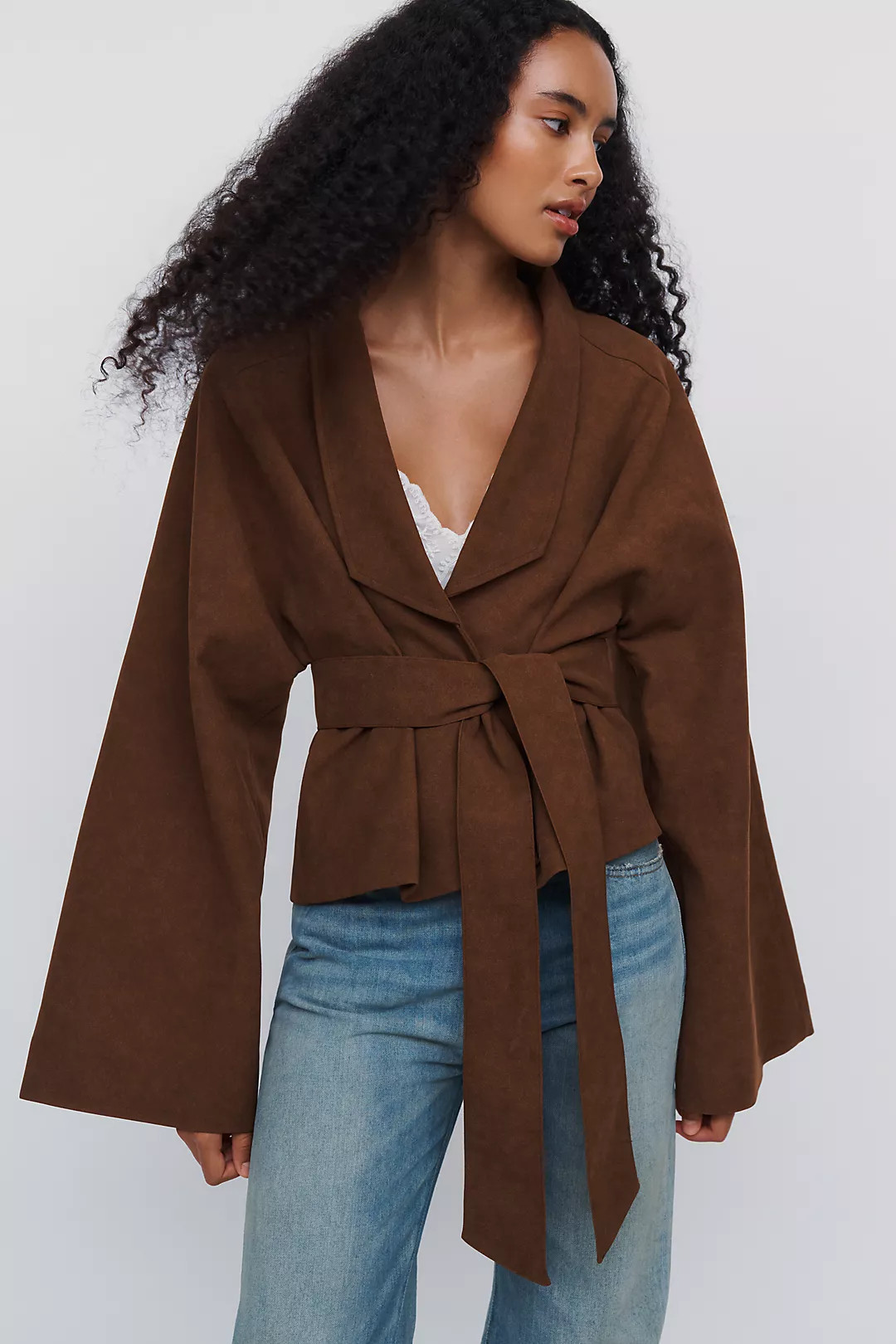 Siempre Faux-Suede Dolman Jacket | Anthropologie (US)