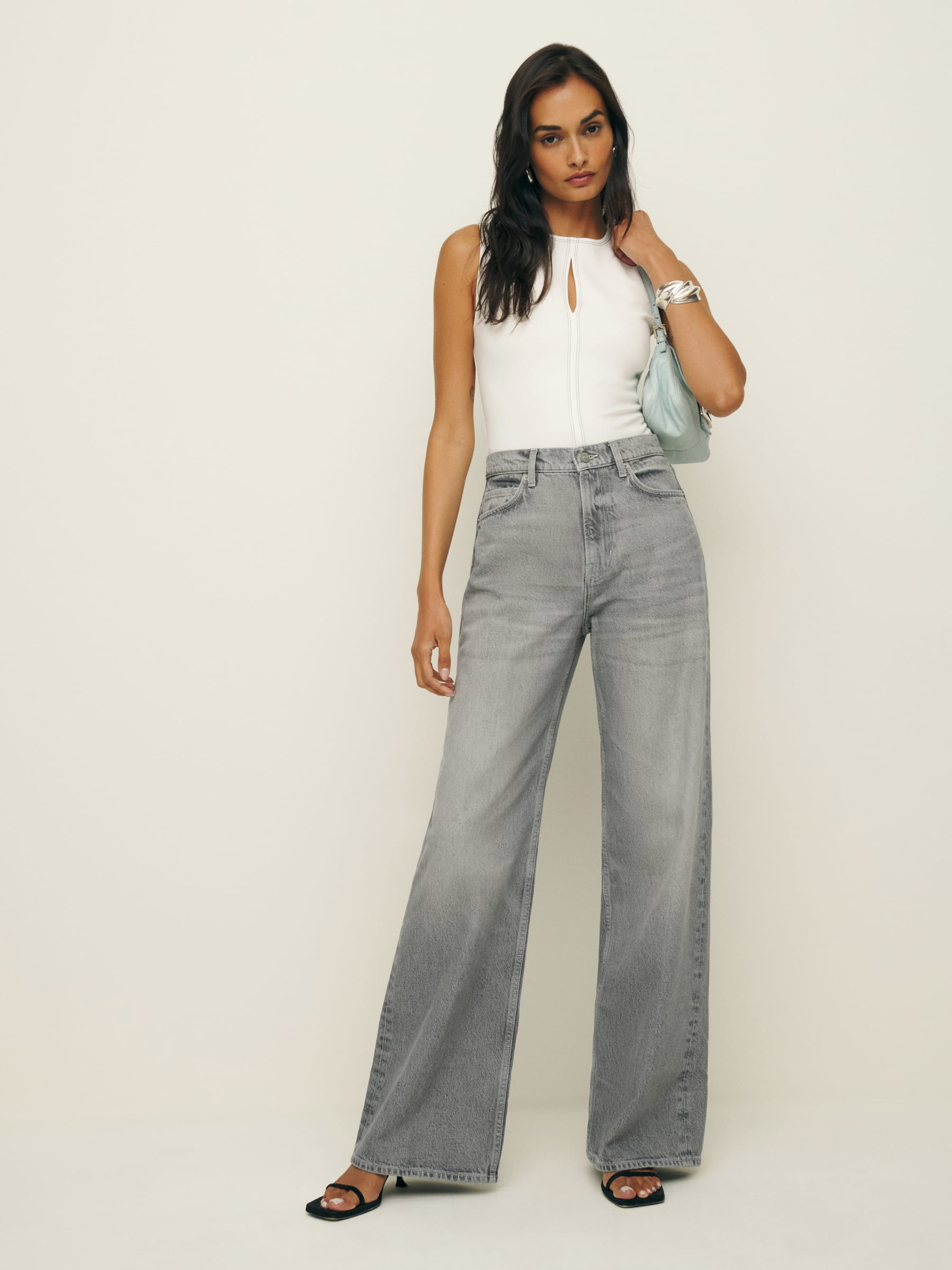 Cary High Rise Slouchy Wide Leg Jeans | Reformation (Global)