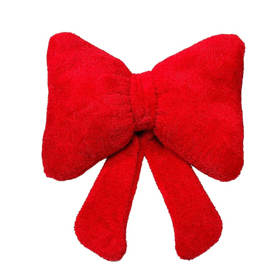 S-SNAIL-OO Pink Bow Pillow - Stuffed Christmas Throw Pillow, Shaped Car Backrest Cushion for Home... | Amazon (US)