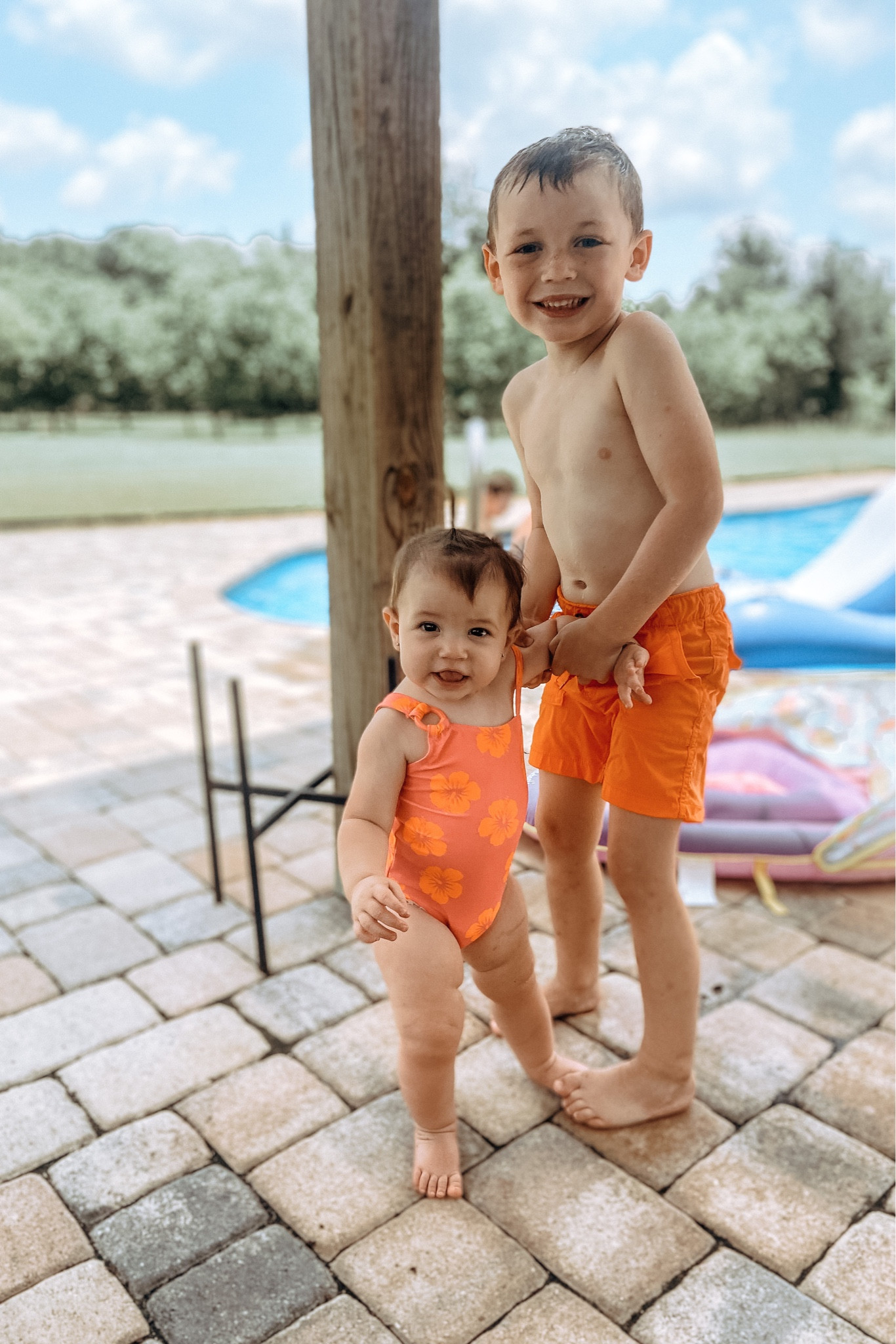 Pool day 
Matching swim. Siblings. Matching. Matching siblings. Swim. Old navy. Florida. Pool day  

#LTKswim #LTKfamily #LTKbaby
