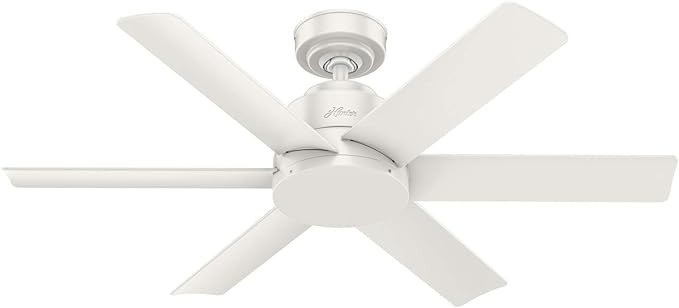 Hunter Fan Company Kennicott 44-inch Indoor/Outdoor Fresh White Casual Ceiling Fan Without Light ... | Amazon (US)