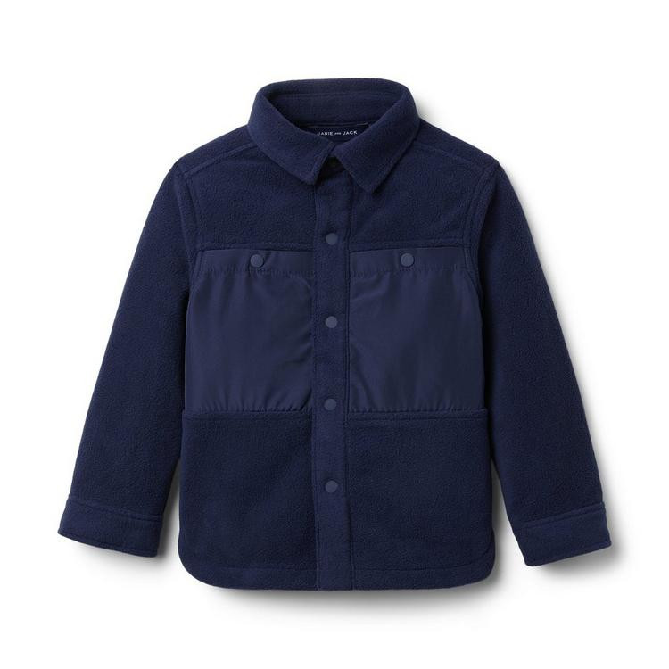 Fleece Shirt Jacket | Janie and Jack
