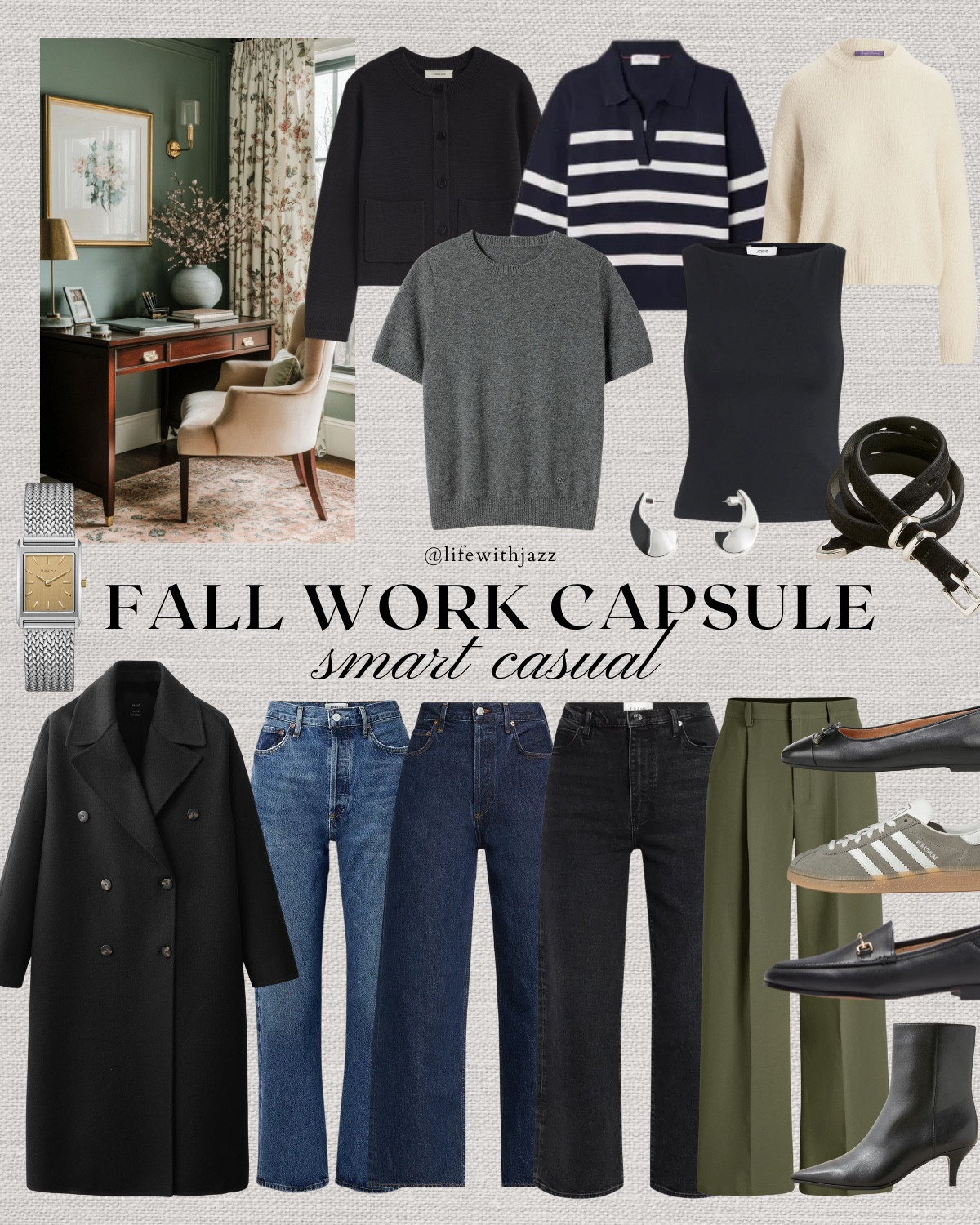 Fall smart casual work capsule: cool tones 

#LTKSeasonal #LTKWorkwear