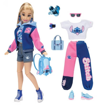 Disney ILY 4ever 12.5" Stitch Doll Varsity Jacket Blonde Hair/Brown Eyes | Target