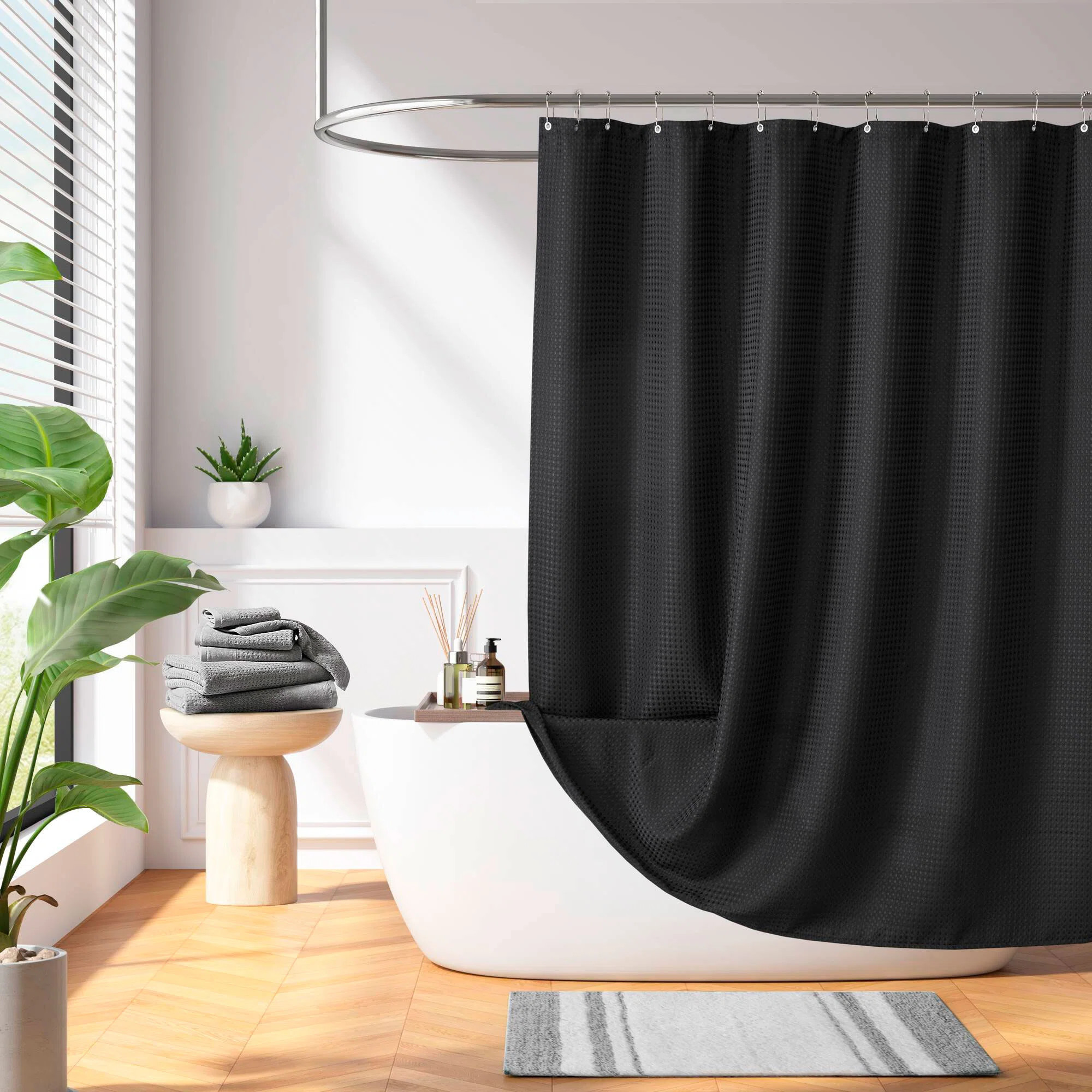 Arbor Waffle Shower Curtain | Wayfair North America