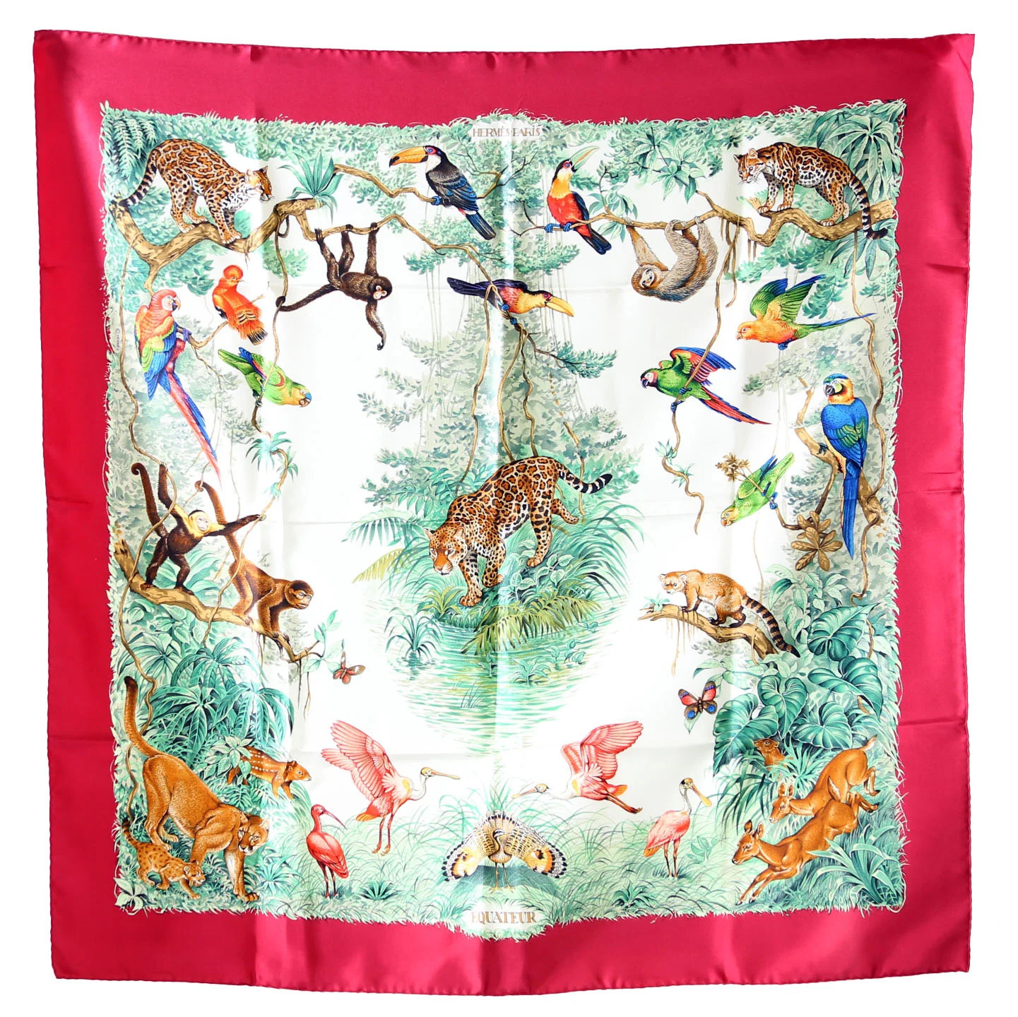 Equateur Silk 90 Scarf | Keeks Designer Handbags