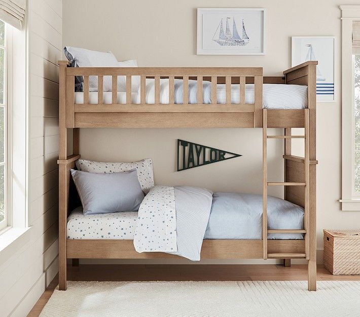 Charlie Twin-Over-Twin Bunk Bed | Pottery Barn Kids