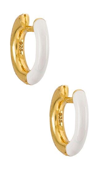 Sage 18k Gold Vermeil Earrings in White | Revolve Clothing (Global)