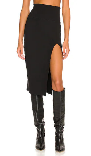 Liv Midi Skirt in Black | Revolve Clothing (Global)