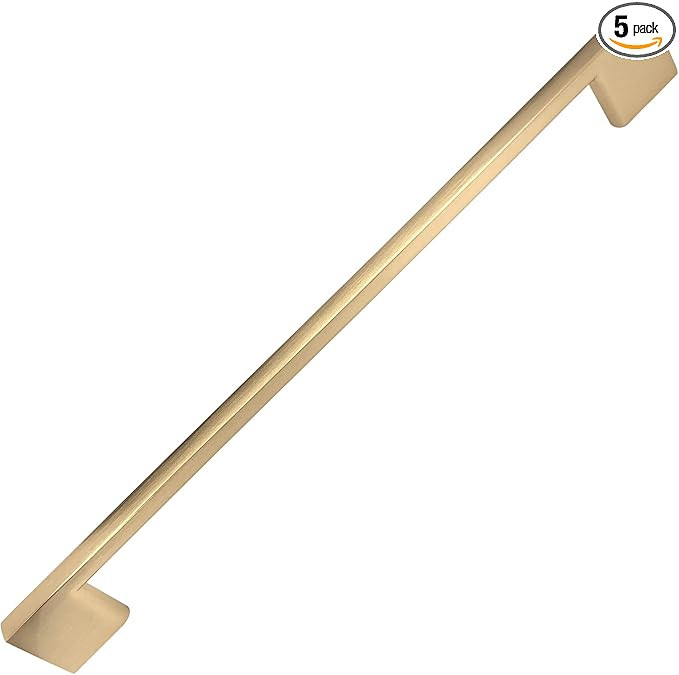 Southern Hills 5pc Brushed Gold Cabinet Pulls - 8.75" (224mm) Screw Spaced Cabinet Handles Gold -... | Amazon (US)