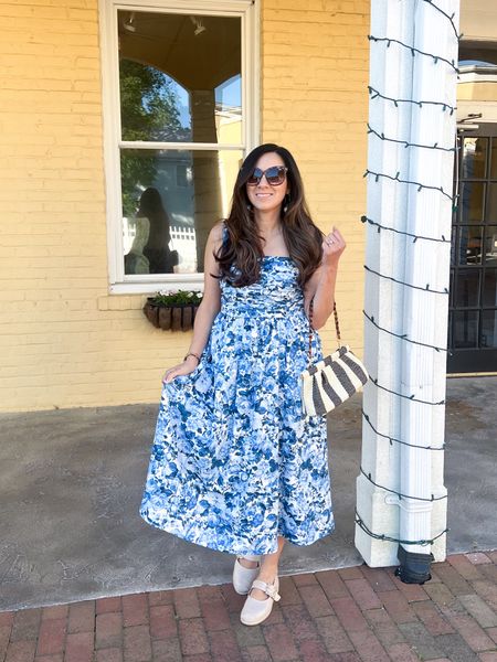 Feeling cute in this blue and white dress that’s amazing for summer☀️ This dress can be worn to different summer events all season long. Summer outfit, summer style, Brandi Kimberly Style 

#LTKStyleTip #LTKSeasonal