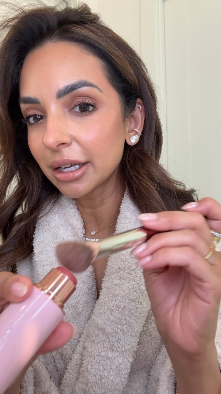 BK Beauty’s new creamy blush is sooo good! Using my go-to make brush to apply.

#LTKBeauty #LTKgrwm