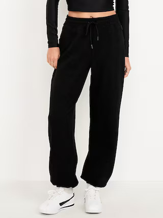 High-Waisted Dynamic Fleece Textured Sweatpants | Old Navy (US)