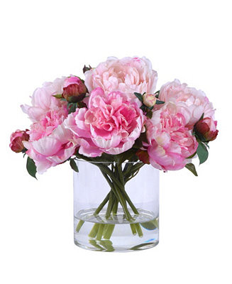 Permanent Botanicals Peony in Glass | Macys (US)