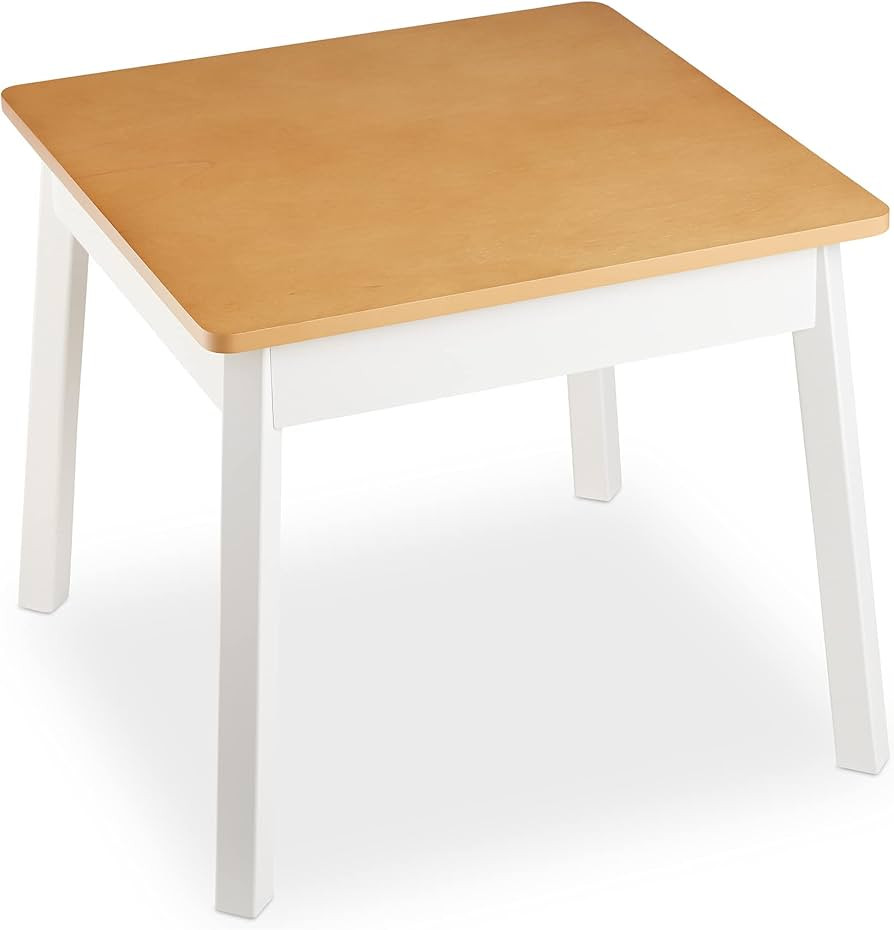 Melissa & Doug Wooden Square Table (White/Natural) | Amazon (US)