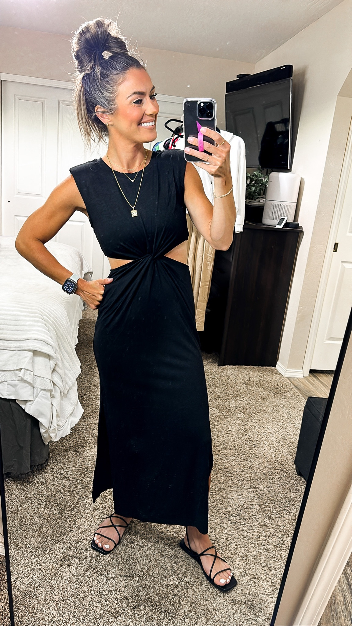 Amazon dress - small
Target sandals - if between sizes go up

#LTKFind #LTKfit #LTKunder50