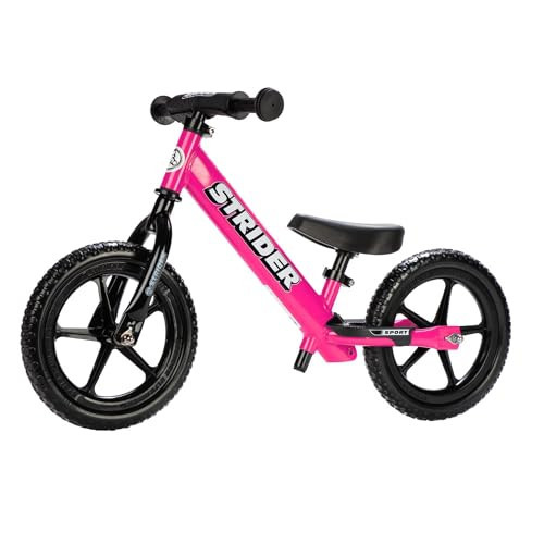 Strider 12” Sport Bike, Pink - No Pedal Balance Bicycle for Kids 1 to 4 Years - Includes Safety Pad, Padded Seat, Mini Grips & Flat-Free Tires - Tool-Free Assembly & Adjustments | Amazon (US)