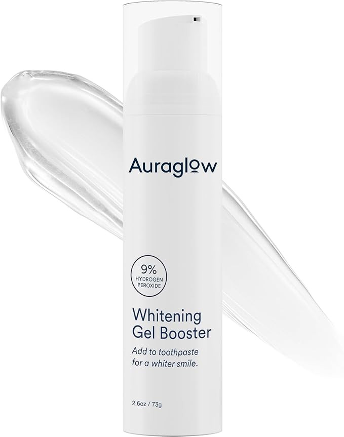 Auraglow Whitening Toothpaste Booster, Add to Toothpaste to Whiten, 9% Hydrogen Peroxide Teeth Wh... | Amazon (US)