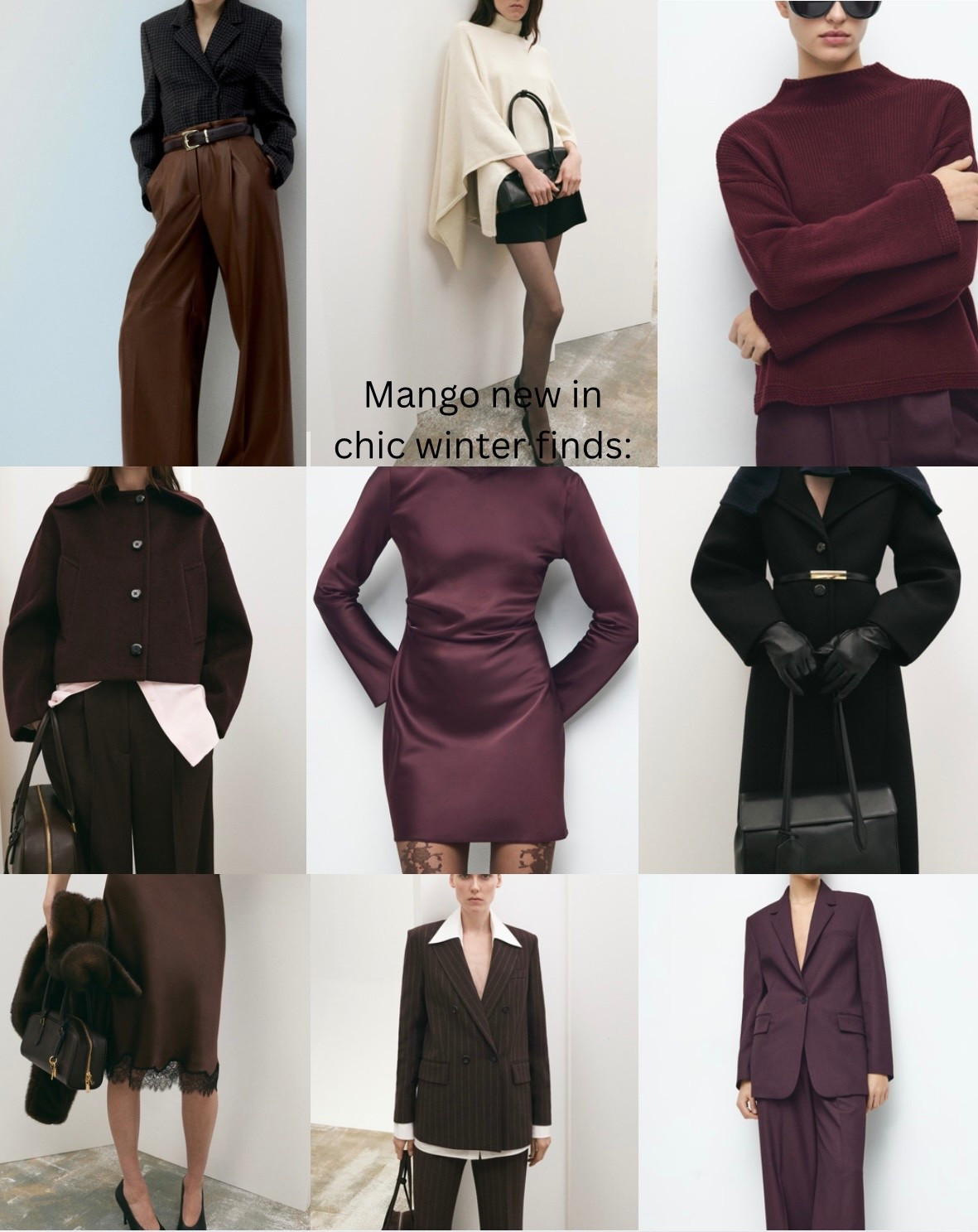 Mango new in favourites: loving the plum colour palette 

#LTKpartywear #LTKstyletip #LTKwinter