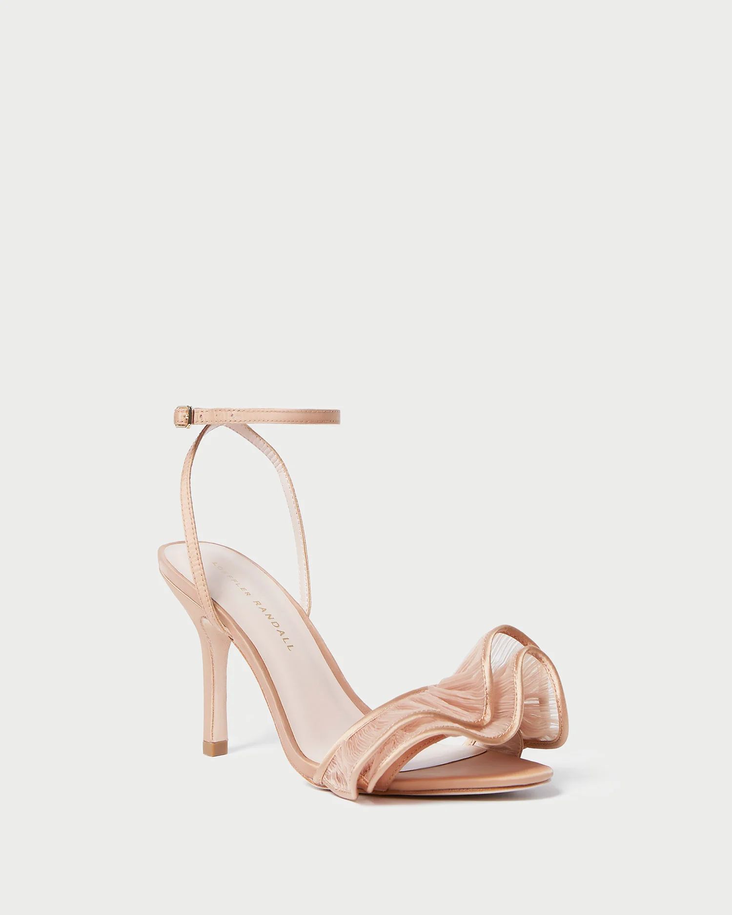 Estella Beauty Ruffle Heeled Sandal | Loeffler Randall