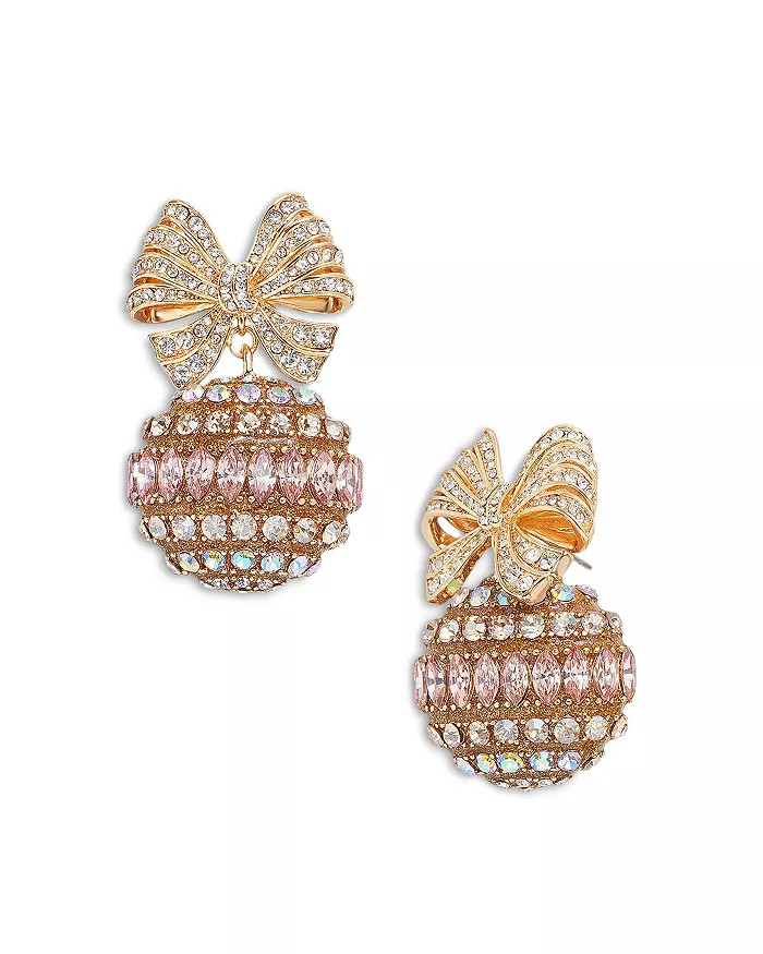 Deck the Halls Pavé Ornament Drop Earrings in Gold Tone | Bloomingdale's (US)
