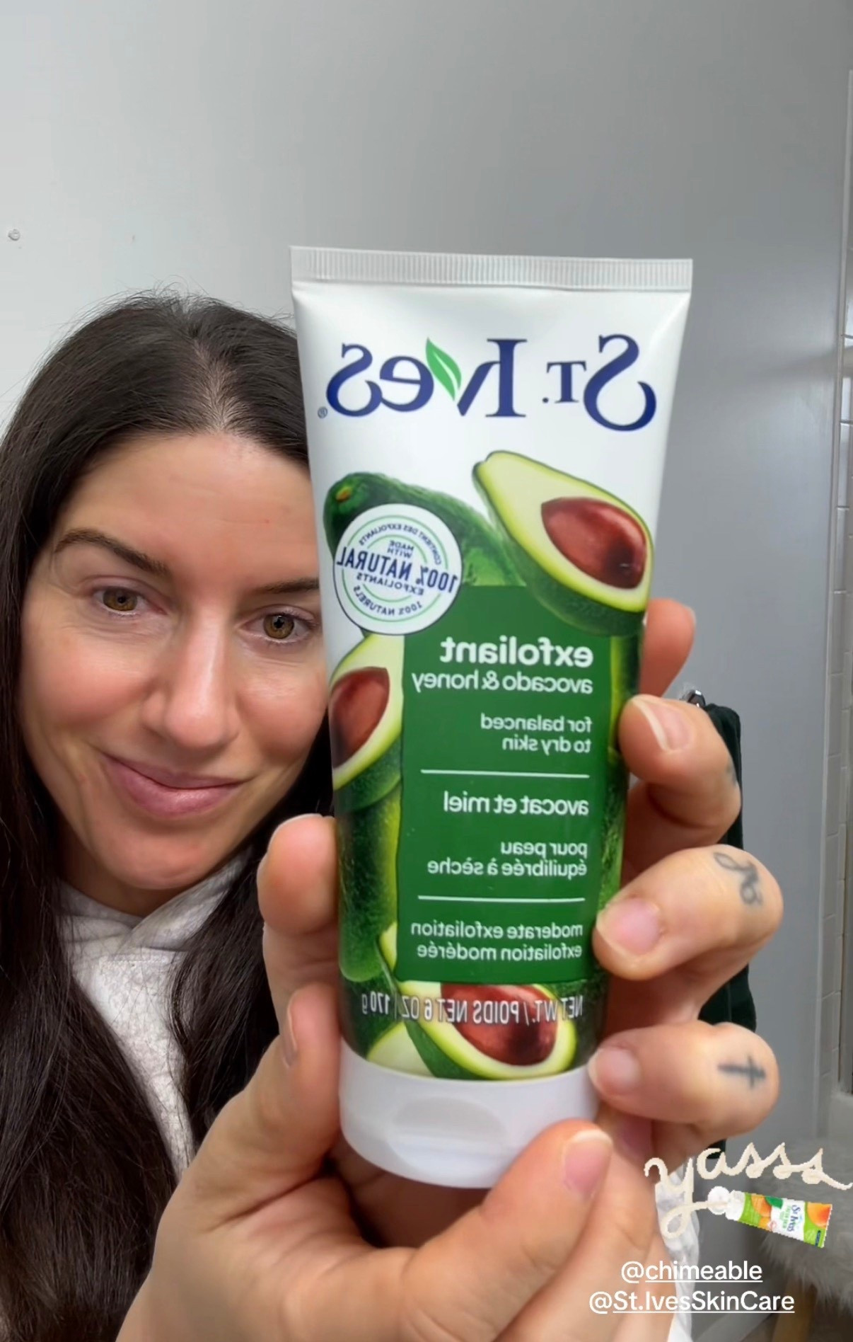 This is the St.Ives avocado & honey scrub. #scrub#face#skincare

#LTKdayinmylife #LTKmomlife #LTKgrwm