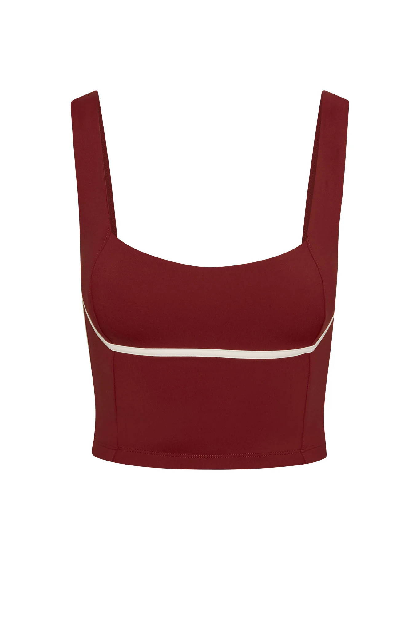 Zion Tank - Burgundy/Ivory | Monday Swimwear
