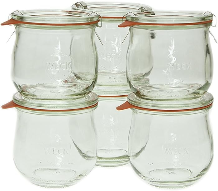 Weck 746 0.36 Liter Tulip Jar, 12.5 Oz - Set of 6 | Amazon (US)