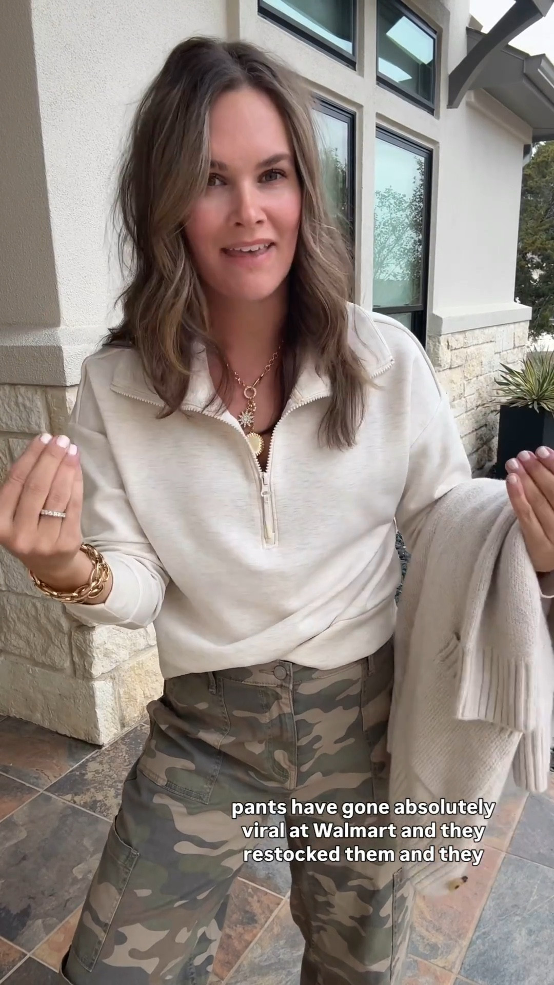 Me pretending I don’t need another pair of pants… but they’re $16 and come in lengths. Viral Walmart camo pants are restocked + perfect through spring. I get a small and in regular length I’m 5’3 but petite would probably fit better- high sellout risk for these ⭐️

#LTKootd #LTKgrwm #LTKSaleAlert