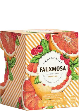 Fauxmosa Grapefruit Raspberry & Holy Basil Non-Alcoholic Mimosa | Total Wine