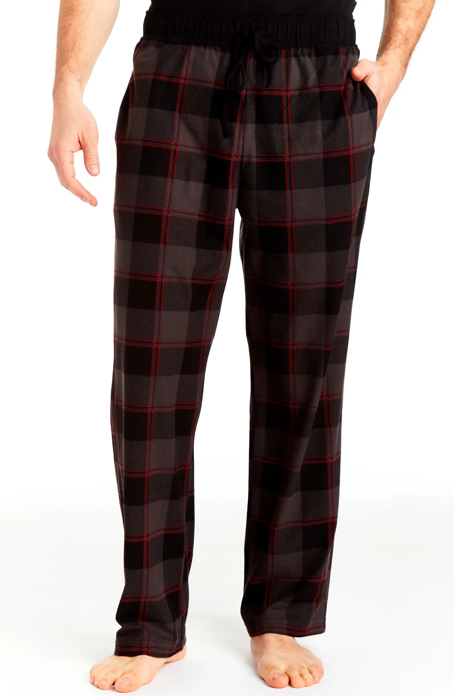 RAINFOREST Brushed Flannel Plaid Print Pajama Pants | Nordstromrack | Nordstrom Rack