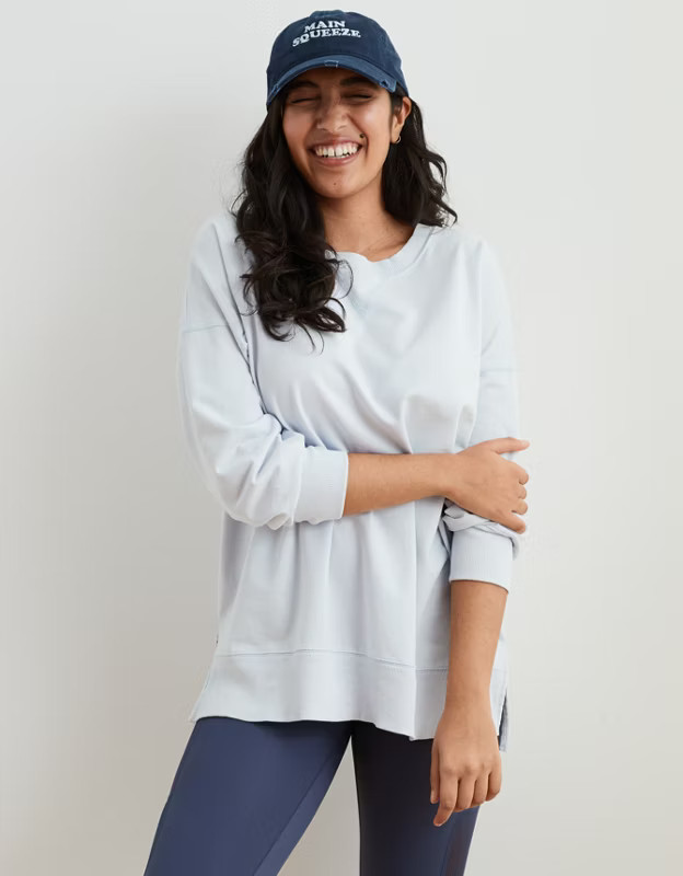Aerie Oversized Crew Sweatshirt | American Eagle Outfitters (US & CA)